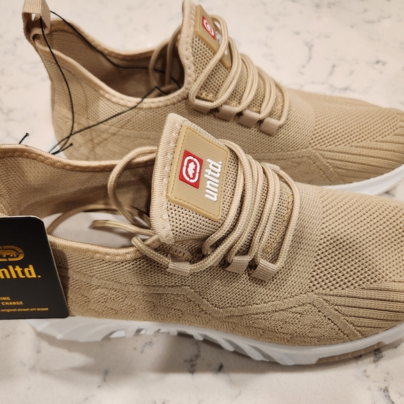 NEW SIZE 9.5 Marco Ecko Unltd Running Shoes Beige Taupe Athletic Walking Men's - Picture 1 of 6